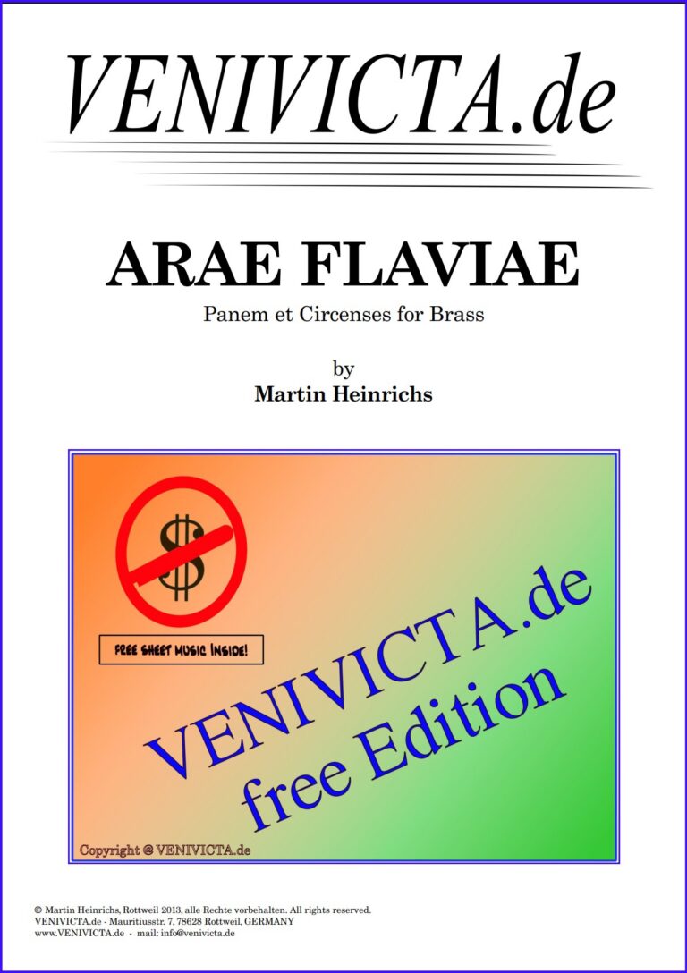arae flaviae deckblatt