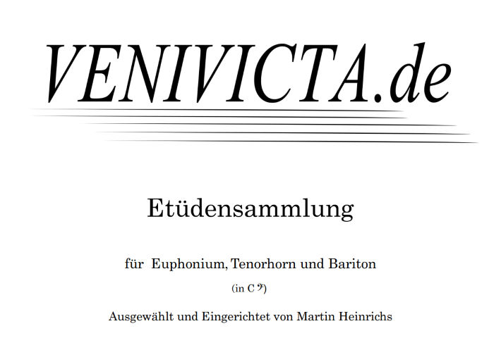 Etuedensammlung f&uuml;r Euphonium (Tenh./Bar)