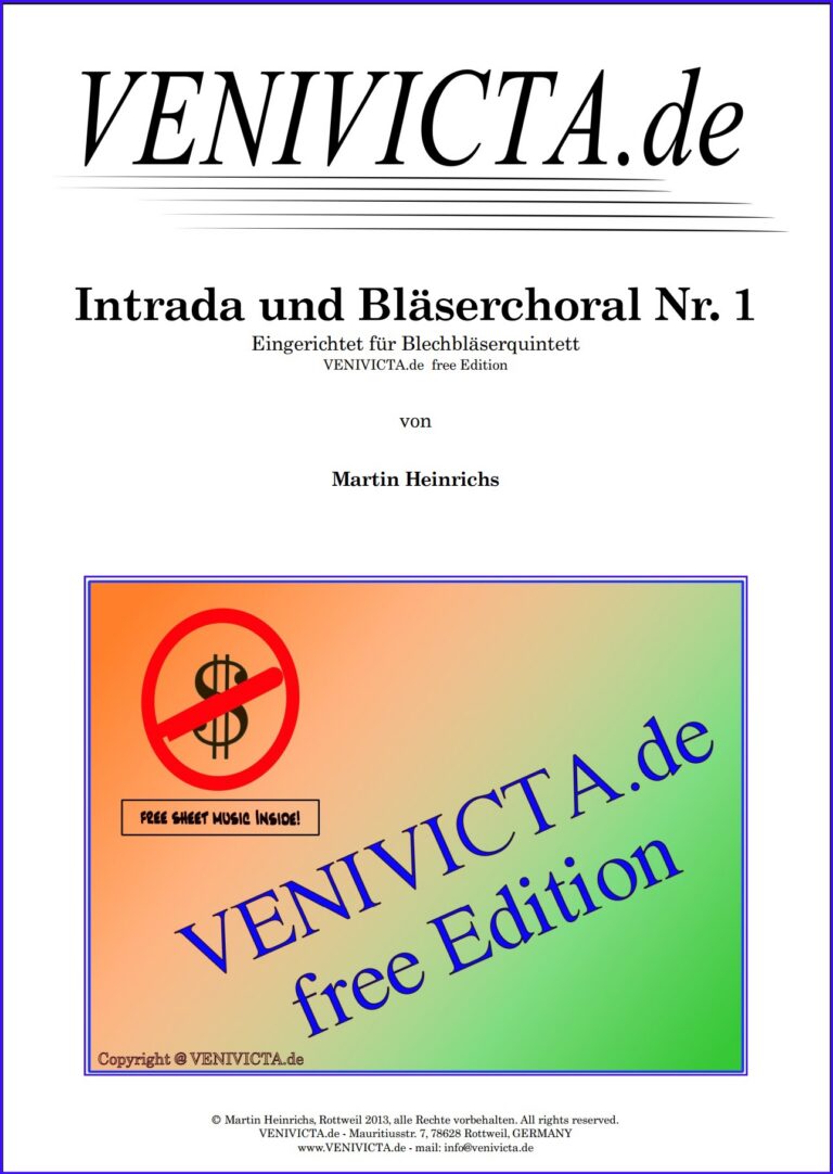 Intrada und Bl&auml;serchoral Nr. 1