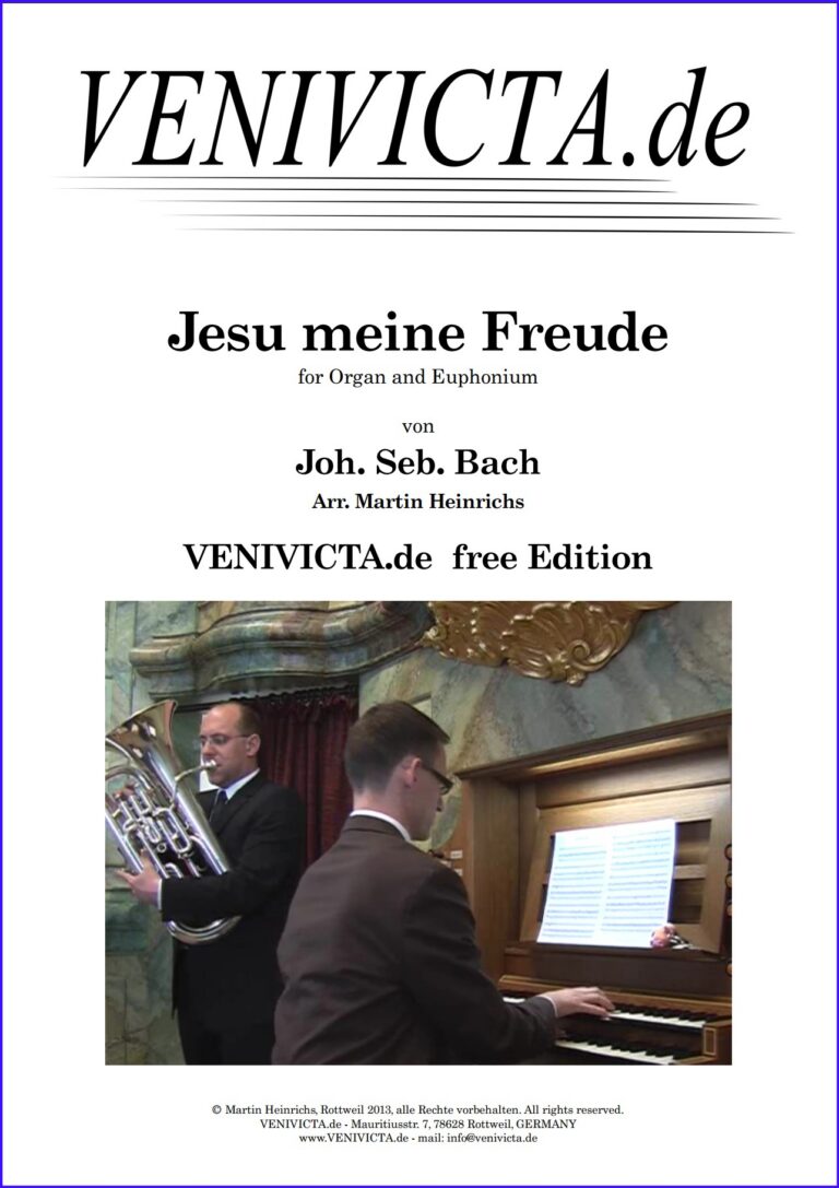 JESU BLEIBET MEINE FREUDE &ndash; ORGEL UND EUPHONIUM SOLO