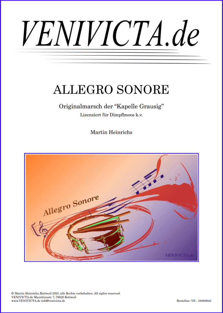 ALLEGRO SONORE &ndash; Marsch von Martin Heinrichs