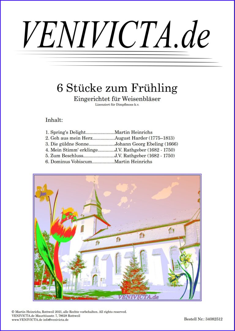 6 St&uuml;cke zum Fr&uuml;hling f&uuml;r Weisenbl&auml;ser