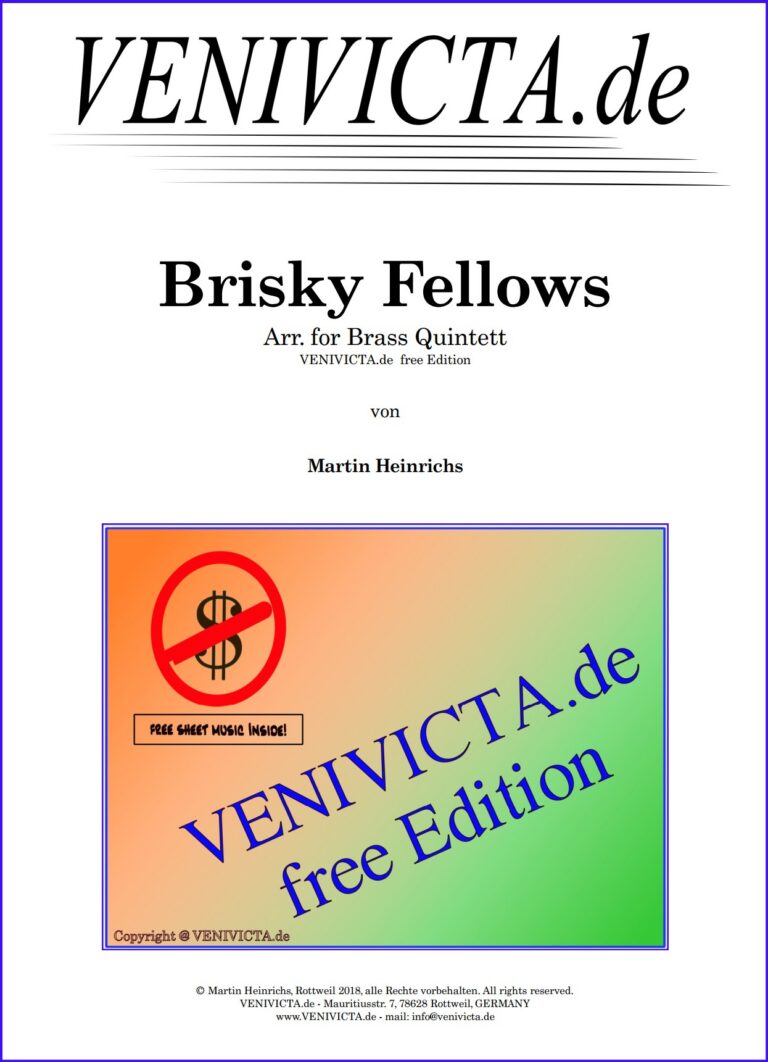 Brisky Fellows, Arr. f&uuml;r Brass Quintett